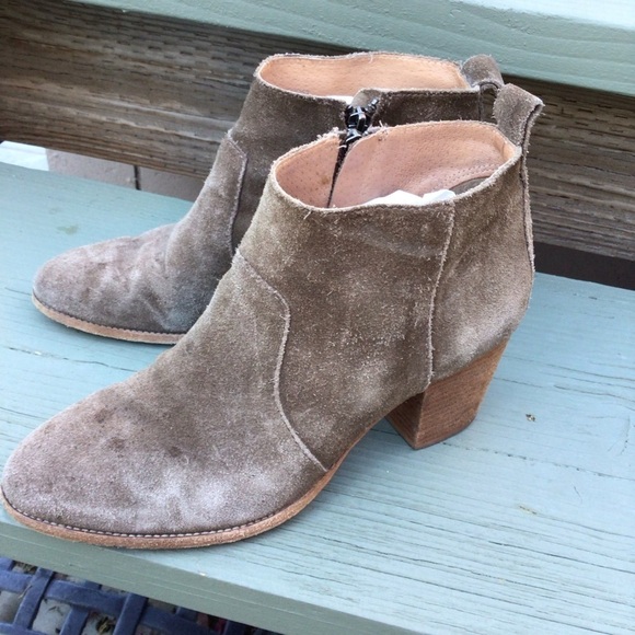 Madewell Women Genuin Leather Brown Booties , Ankle Boots - Picture 2 of 9
